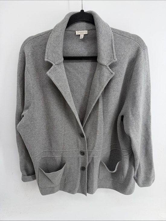 Talbots Jackets & Blazers - Talbots 100% cotton knit sweater plus size blazer sz 2X